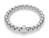 Bracciale Fope Donna Flex'It in Oro bianco Diamante 0.63 Ct 604B-PAVE#L - 604B-PAVE#L